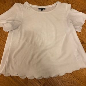 Topshop Scalloped Tee